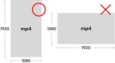 9：16の全編縦型（W1080×H1920以上）
